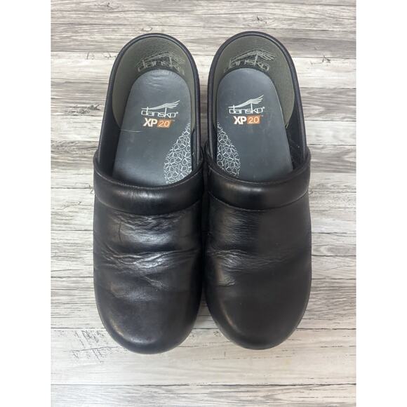 Dansko Women’s Black Leather Professional Clogs Size 38 US 7.5–8 Nursing Shoes - Picture 7 of 10
